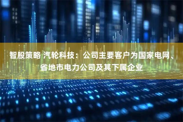 智股策略 汽轮科技：公司主要客户为国家电网、省地市电力公司及其下属企业