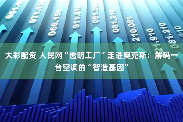 大彩配资 人民网“透明工厂”走进奥克斯：解码一台空调的“智造基因”