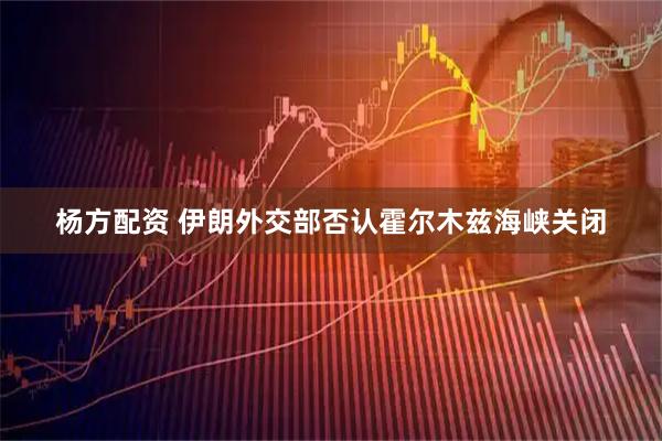 杨方配资 伊朗外交部否认霍尔木兹海峡关闭