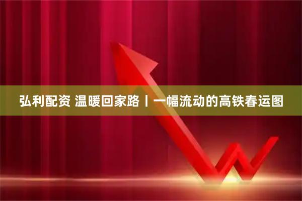 弘利配资 温暖回家路丨一幅流动的高铁春运图