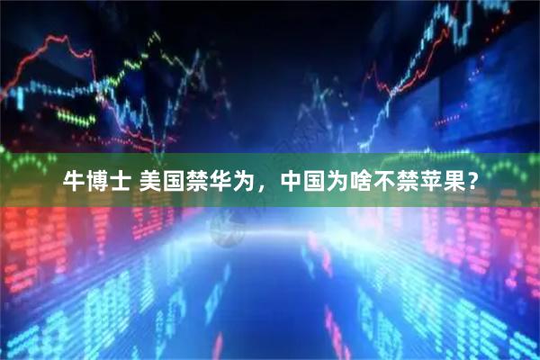 牛博士 美国禁华为，中国为啥不禁苹果？
